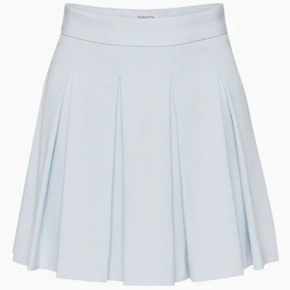 Aritzia Savoy Skirt (Babaton) | Light Blue Pleated Tennis Skirt